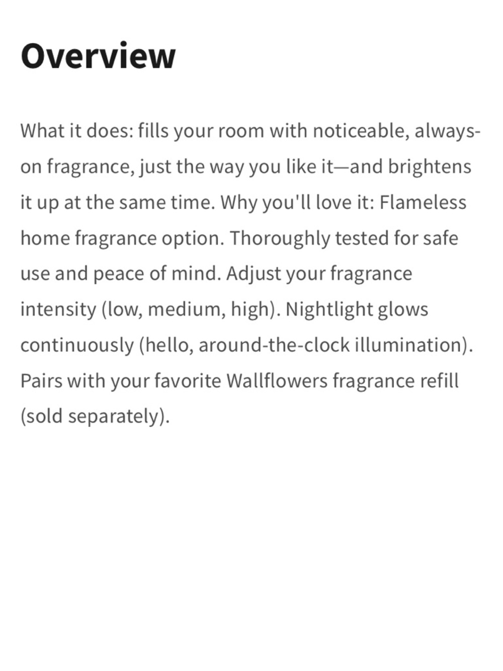 FRESH BLOOMS by B&BW, Scent Control Nightlight Wallflowers Fragrance Plug, NWT - Picture 5 of 7